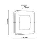 Настенно-потолочный светильник Sonex Arti 3047/CL