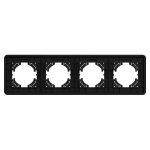 Рамка на 4 поста стеклянная Arlight FRM-OMALI-SFGS-4-BK 049717