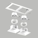 Встраиваемый светильник Lightstar Domino (214526+214506+214506+214006+214006) D5260606WMOD