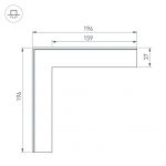 Соединитель профиля Arlight 030096