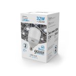 Лампа светодиодная Gauss E27 32W 6500K матовая 63233