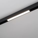 Трековый магнитный светильник Arlight MAG-FLAT-25-L200-6W Warm3000 (BK, 100 deg, 24V, DALI) 046332