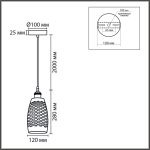 Подвесной светильник Lumion Suspentioni Canestra 8350/1B