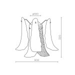 Настенный светильник Modelux ML.6777.02P GD