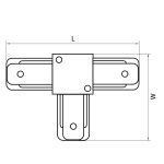 Коннектор T-образный Lightstar Barra 502139