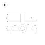 Настенный светильник Arlight SP-Picaso-M-Turn-L700-12W Warm3000 036501