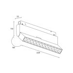 Трековый магнитный светильник Hesby Lighting ElDeko HSBL_0084