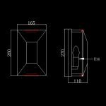 Настенный светильник Delight Collection Harlow Crystal A003-165 A1 ti-gold