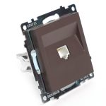 Розетка компьютерная 1-местная RJ-45 Stekker Катрин GLS00-7107-04 49023