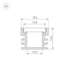 Профиль Arlight FLOOR18-H15-3000 ANOD 045670