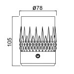 Стакан-светильник Mantra Lax 9086