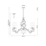 Подвесная люстра Lucia Tucci Fiori Di Rose 107.3