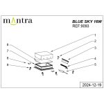 Встраиваемый светильник Mantra Blue Sky 9093