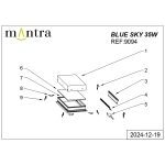 Встраиваемый светильник Mantra Blue Sky 9094