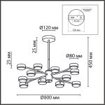 Люстра на штанге Lumion Torina 8117/12