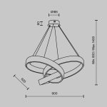 Подвесная люстра Modestyle MS.9030.900 BS