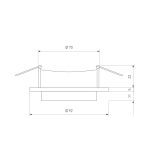 Встраиваемый светильник Elektrostandard 116 MR16 золото/белый 4690389168970
