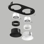 Встраиваемый светильник Lightstar Domino (214657+214606+214607+214006+214007) D6570607WBMOD