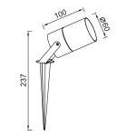 Ландшафтный светильник Mantra Quebec 9288