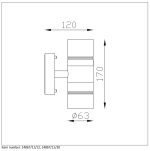 Уличный настенный светодиодный светильник Lucide Arne-Led 14867/11/30