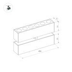 Трековый светильник Arlight Mag-Dots-FOLD-25-S400-12W Day4000 034220