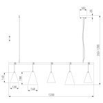Подвесная люстра Eurosvet Castle 50088/5 белый/серебро