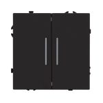 Механизм выключателя двухклавишный проходной Arlight LED SWT-NOBE-MKP2-SFPL-L-BK (230V, 10A) 054267