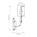 Бра Feiss Brianna FE-BRIANNA1-PN