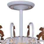 Люстра на штанге Reluce 96028-0.3-07 WH+GOLD PN