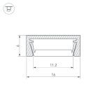 Профиль Arlight MIC-M-2000 ANOD BLACK 044540