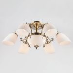 Потолочная люстра Eurosvet 22010/6+2 античная бронза