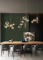 Подвесная люстра Delight Collection Art Deco Bubble KG1233P-7 black/clear