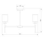 Люстра на штанге Eurosvet Brielle 60132/8 хром