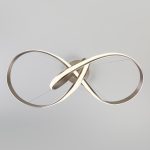 Подвесной светодиодный светильник Eurosvet Kink 90174/1 сатин-никель