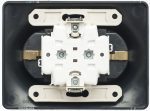 Розетка 2-ая с/з со шторками, 16А (в сборе) Systeme Electric Glossa Антрацит GSL000726