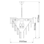 Подвесная люстра De Markt Бриз 111014308