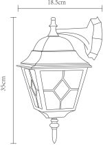 Уличный настенный светильник Arte Lamp Bremen A1012AL-1BN