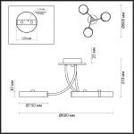 Потолочная люстра Lumion Arley 5655/54CL
