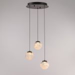 Подвесной светильник Delight Collection MD25030003-3A matt black/clear