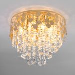 Подвесная люстра Eurosvet Lianna 10123/8 золото/прозрачный хрусталь Strotskis Smart (10114/8)