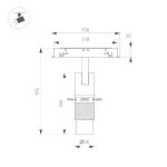 Трековый магнитный светильник Arlight MAG-ORIENT-SPOT-CROP-ZOOM-TC-R35-6W Day4000 (BK, 19-29 deg, 48V) 045066