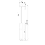 Подвесной светильник Eurosvet Viero 50096/1 белый/хром