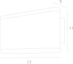 Уличный настенный светильник Arte Lamp Lingotto A8156AL-2GY