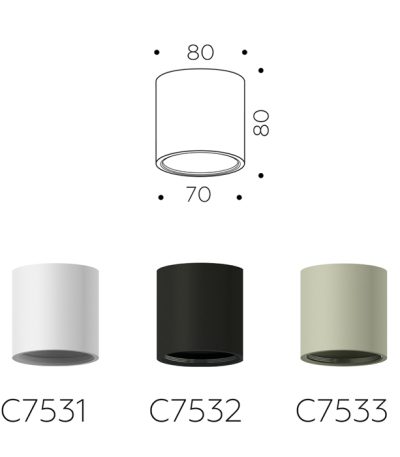 Корпус светильника накладной Ambrella Light DIY Spot C7533