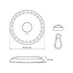 Кемпинговый светодиодный фонарь Gauss от батареек 135х20 300 лм GF003