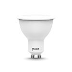Лампа светодиодная диммируемая Gauss GU10 6W RGBW рефлектор матовый 101106406