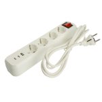 Удлинитель 4-местный с/з с выключателем Stekker Home HM071-41-03 50140