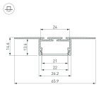 Профиль Arlight PLS-LOCK-H15-T-HIDE-3000 042807