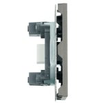 Розетка HDMI 2.0 Type A (механизм) Stekker Эмили RST00-5118-09 антрацит soft touch 50168