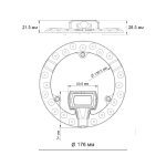 Светодиодный модуль Novotech Vax LED 18W 4000K 357750